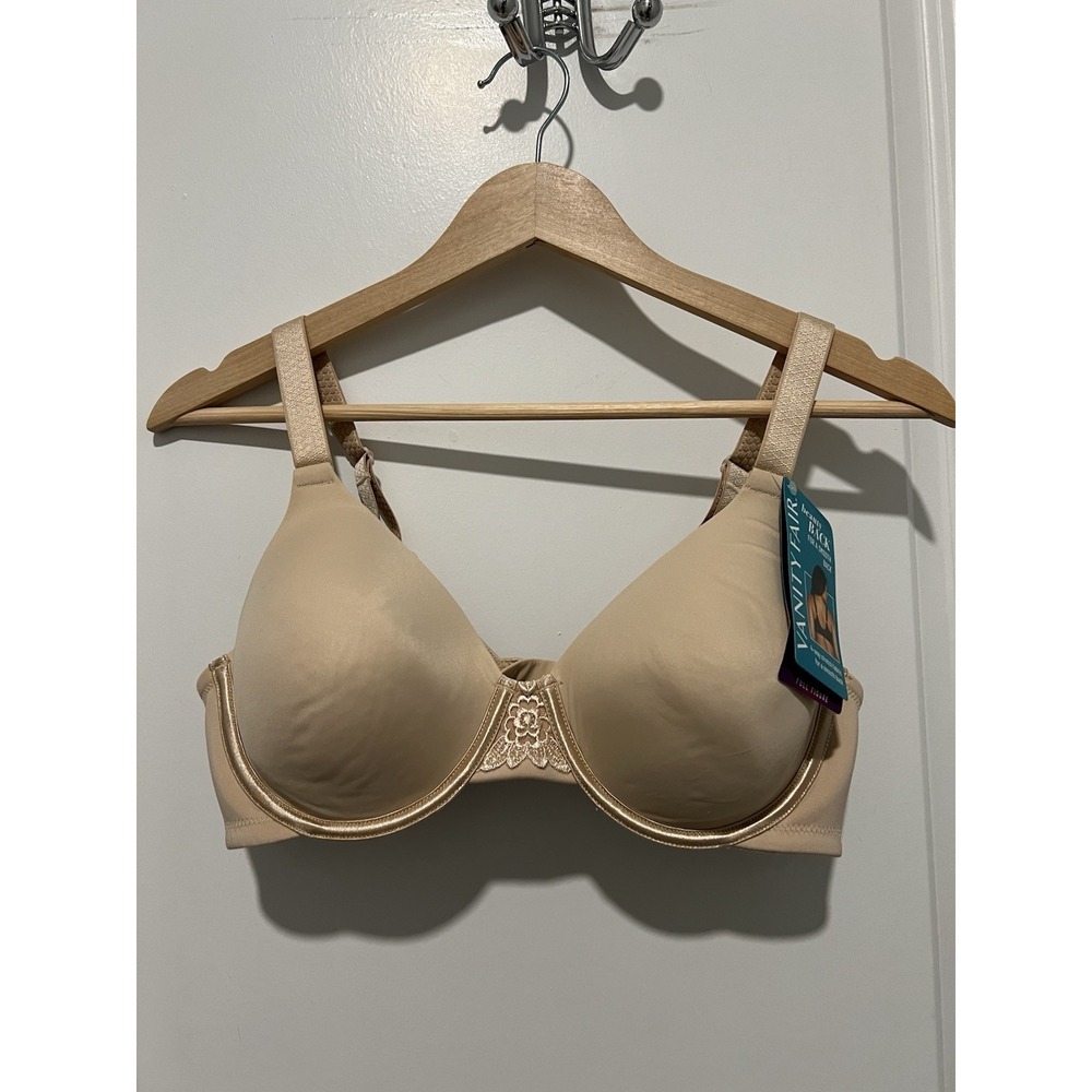 Vanity Fair Beauty Back Bra 36C Beige New With Tags $50